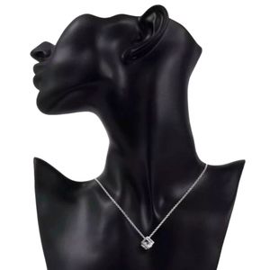 ON SALE! Silver Plated Caged Crystal Pendant Necklace